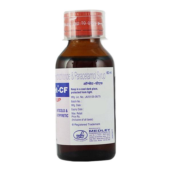 Oncet CF Syrup 60ml - Global Surgicals