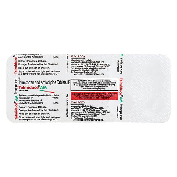 Telmiduce AM 40/5mg Tablet 10'S