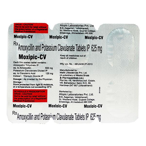 MOXIPIC CV Tablet 6's