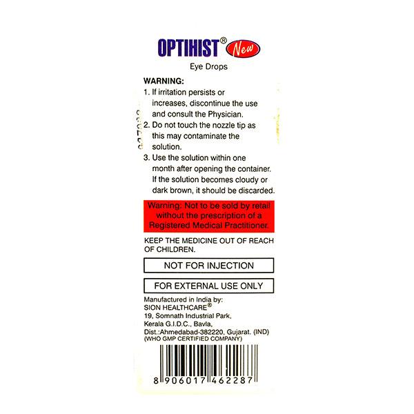 OPTIHIST NEW Eye Drops 5ml - Global Surgicals