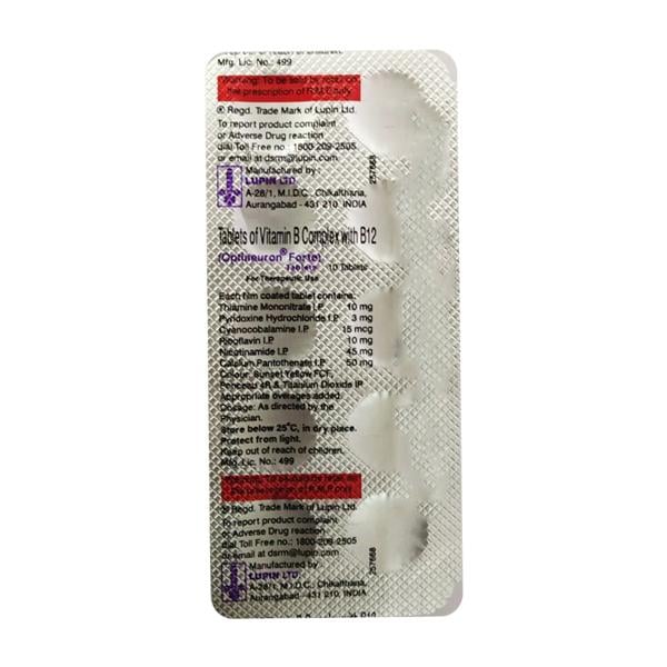 Optineuron Forte Tablet 10'S - Global Surgicals
