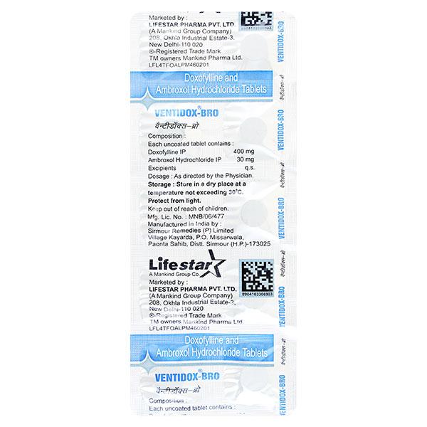 Ventidox Bro Tablet 10'S