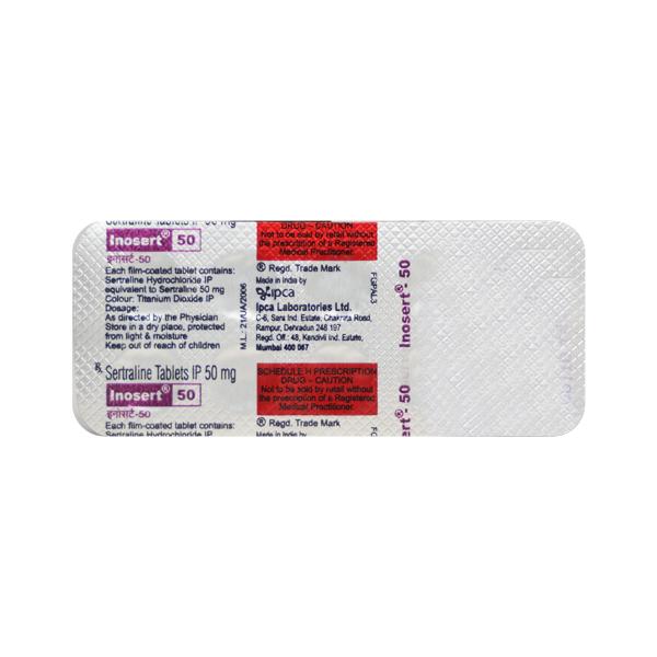 Inosert 50mg Tablet 10'S