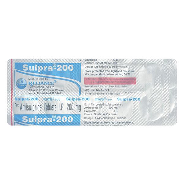 Sulpra 200mg Tablet 10'S