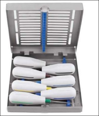 Oracraft Cassette Kit Luxacut Surgical Elevators - Global Surgicals