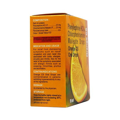 ORANGE CS Drops 15ml - Global Surgicals