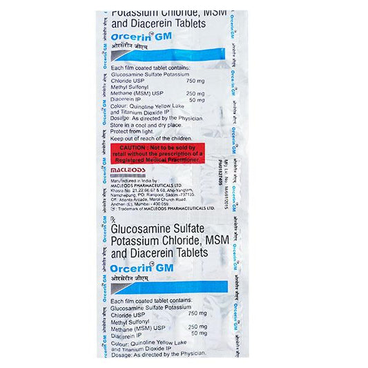 ORCERIN GM Tablet 15's - Global Surgicals