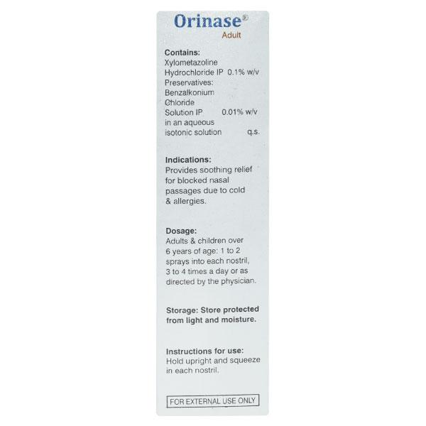 Orinase Adult Nasal Spray 10ml - Global Surgicals