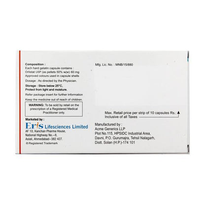 Orlean 60mg Capsule 10'S - Global Surgicals