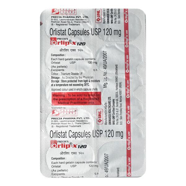 ORLIP X 120 Capsule 10's - Global Surgicals