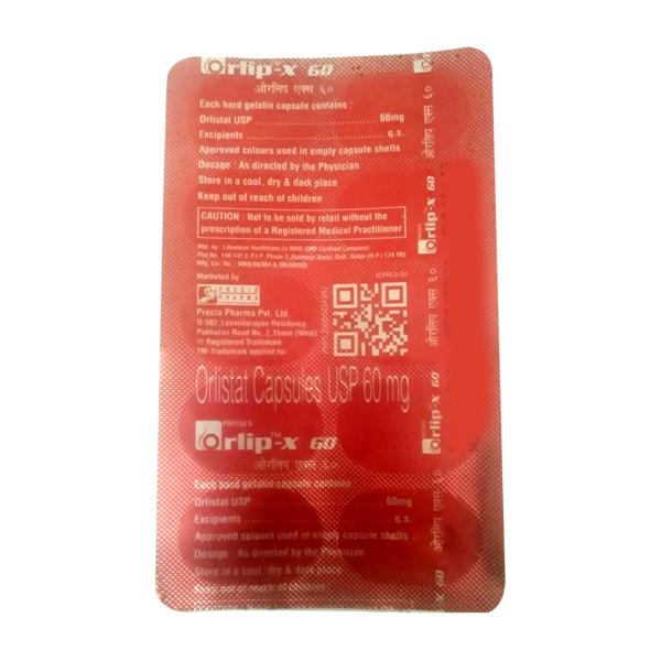ORLIP X 60 Capsule 10's - Global Surgicals