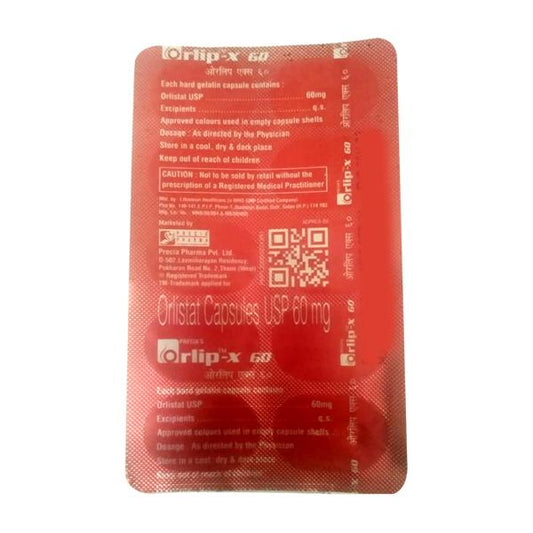 ORLIP X 60 Capsule 10's - Global Surgicals