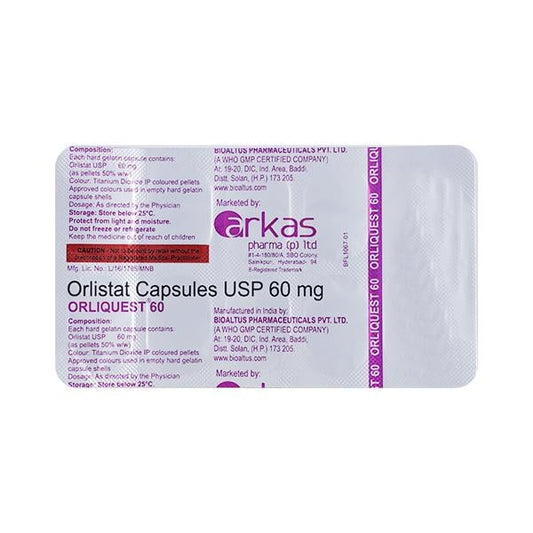 ORLIQUEST 60 Capsule 10's - Global Surgicals