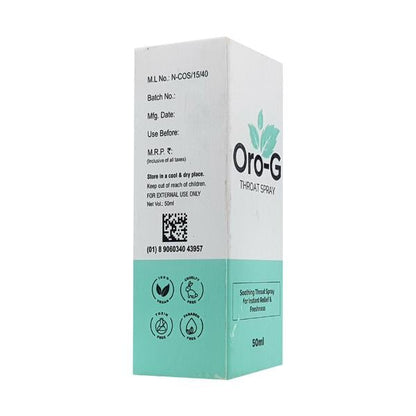 ORO G THROAT Spray 50ml - Global Surgicals