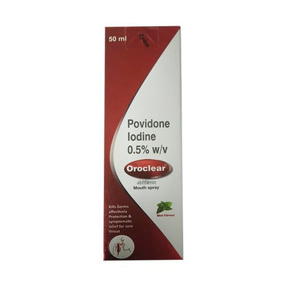OROCLEAR Mint Flavour Mouth Spray 50ml - Global Surgicals
