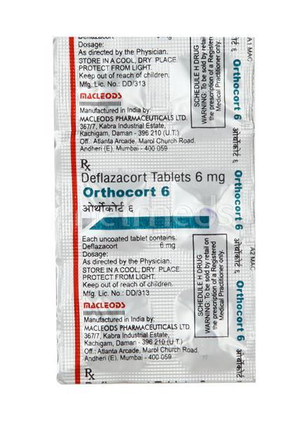 Orthocort 6mg Tablet 6'S - Global Surgicals