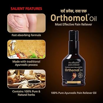 Orthomol Pain Relief Oil | Ayurvedic Body Massage Oil for Muscle Relaxation & Stiffness | Fast Absorption - Global Surgicals