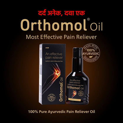 Orthomol Pain Relief Oil | Ayurvedic Body Massage Oil for Muscle Relaxation & Stiffness | Fast Absorption - Global Surgicals