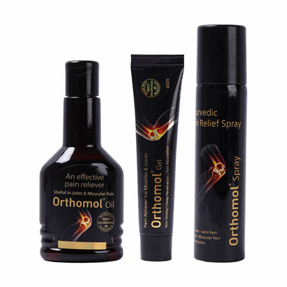 Orthomol Pain Relief Oil | Ayurvedic Body Massage Oil for Muscle Relaxation & Stiffness | Fast Absorption - Global Surgicals