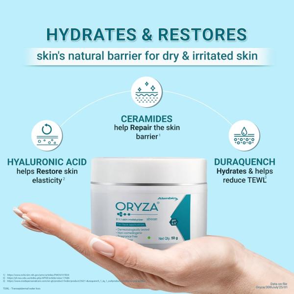 Oryza Skin Moisturiser Cream 50gm - Global Surgicals
