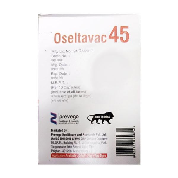 OSELTAVAC 45 Capsule 10's - Global Surgicals