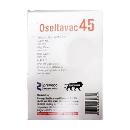 OSELTAVAC 45 Capsule 10's - Global Surgicals
