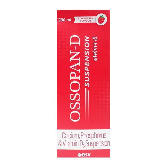 OSSOPAN D STRAWBERRY FLAVOUR Suspension 200ml - Global Surgicals