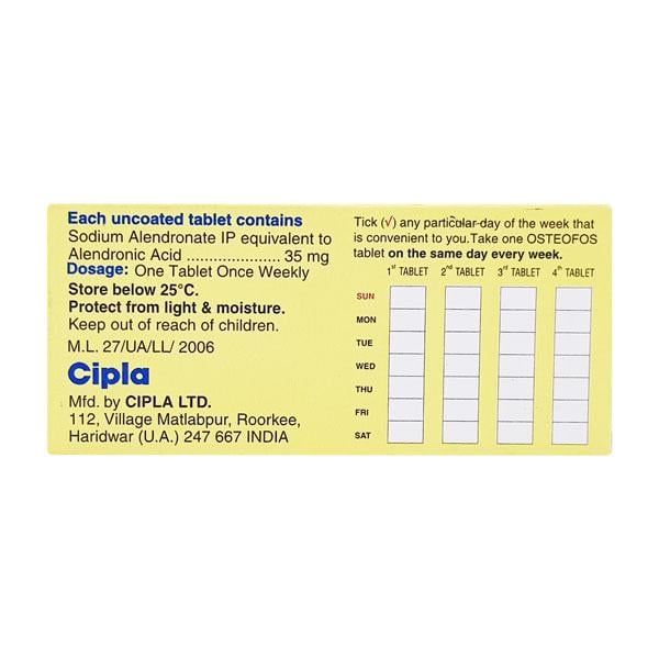 Osteofos 35mg Tablet 4'S - Global Surgicals