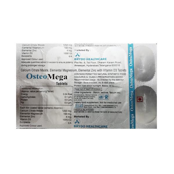 OSTEOMEGA Tablet 10's - Global Surgicals