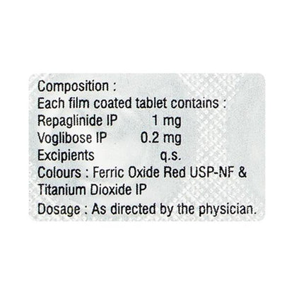 VOGLIMAC R 1 Tablet 10's