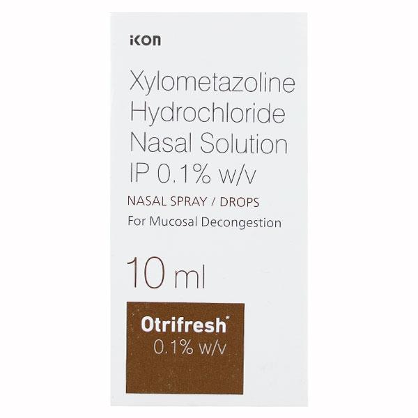 OTRIFRESH 0.1% Nasal Spray 10ml - Global Surgicals