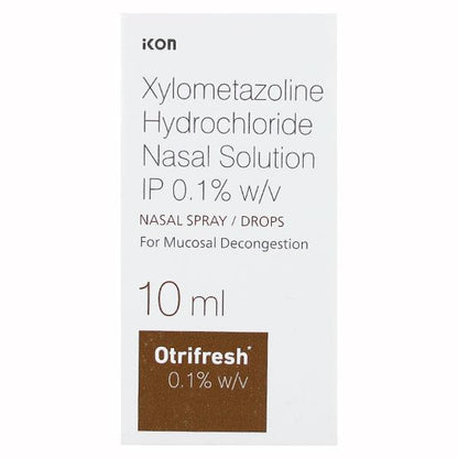 OTRIFRESH 0.1% Nasal Spray 10ml - Global Surgicals