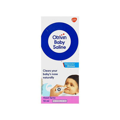 OTRIVIN BABY SALINE Nasal Spray 10ml - Global Surgicals