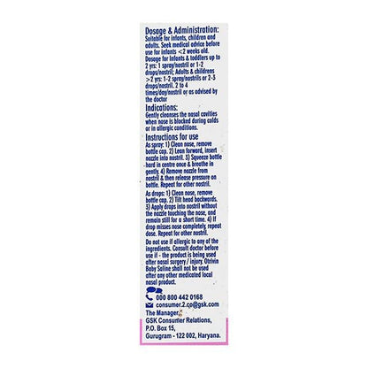 OTRIVIN BABY SALINE Nasal Spray 10ml - Global Surgicals