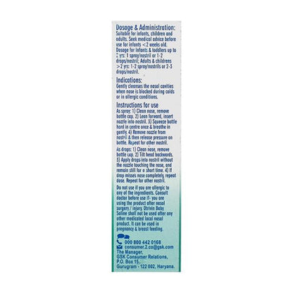 OTRIVIN BABY SALINE Nasal Spray 10ml - Global Surgicals