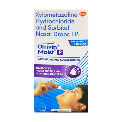 OTRIVIN MOIST P Nasal Drops 10ml - Global Surgicals