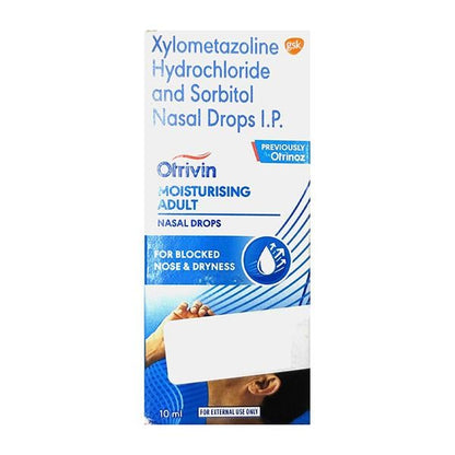 OTRIVIN MOISTURISING ADULT Nasal Drops 10ml - Global Surgicals