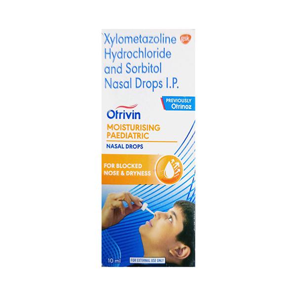 OTRIVIN MOISTURISING PAEDIATRIC Nasal Drops 10ml - Global Surgicals