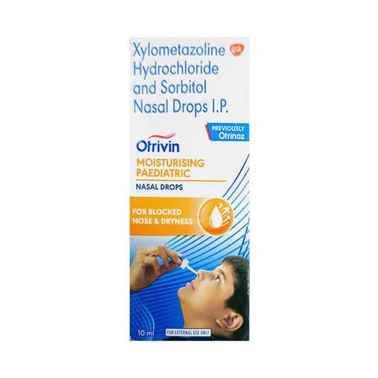 OTRIVIN MOISTURISING PAEDIATRIC Nasal Drops 10ml - Global Surgicals