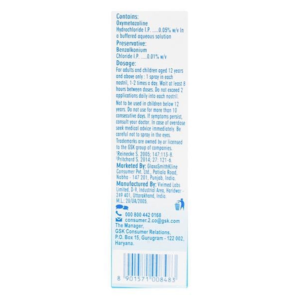 OTRIVIN OXY FAST RELIEF ADULT Nasal Spray 10ml - Global Surgicals