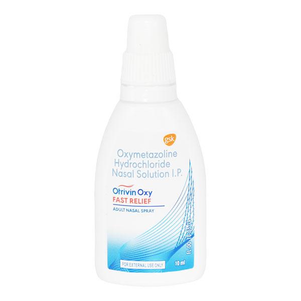OTRIVIN OXY FAST RELIEF ADULT Nasal Spray 10ml - Global Surgicals