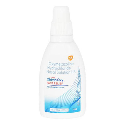 OTRIVIN OXY FAST RELIEF ADULT Nasal Spray 10ml - Global Surgicals