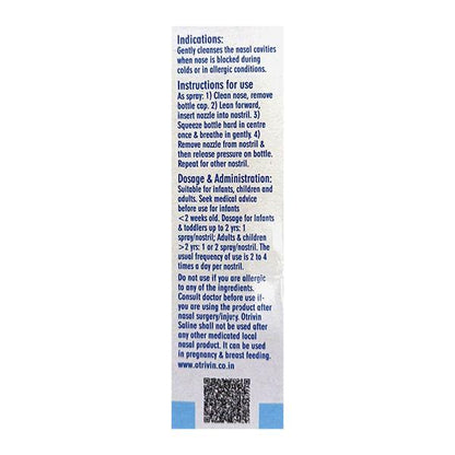 OTRIVIN SALINE Nasal Spray 10ml - Global Surgicals