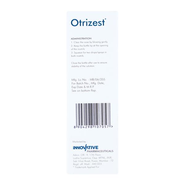 OTRIZEST 0.1% Nasal Spray 10ml - Global Surgicals