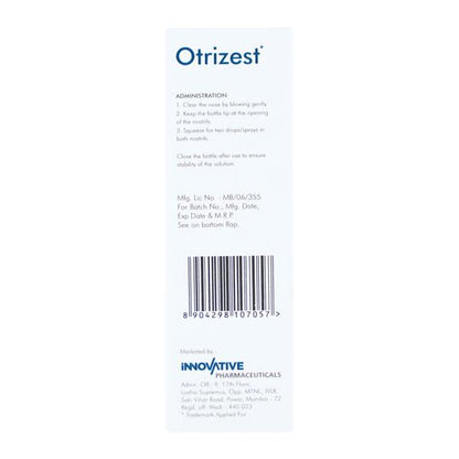 OTRIZEST 0.1% Nasal Spray 10ml - Global Surgicals