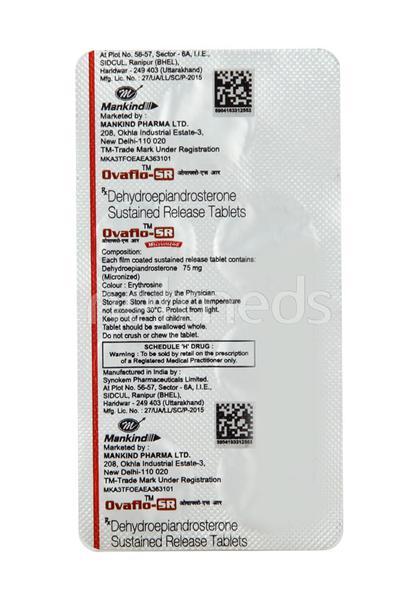 Ovaflo SR 75mg Tablet 7'S - Global Surgicals