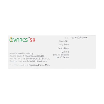 Ovares SR Tablet 10'S - Global Surgicals