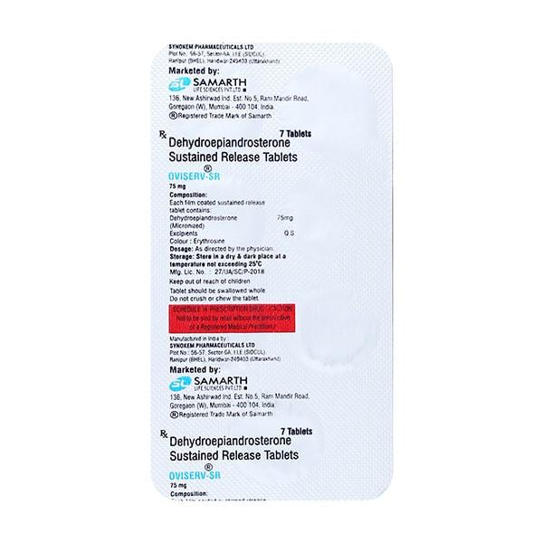 OVISERV SR 75mg Tablet 7's - Global Surgicals