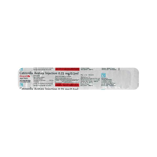 Ovucet 0.25mg Injection 1'S - Global Surgicals