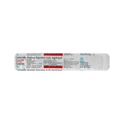 Ovucet 0.25mg Injection 1'S - Global Surgicals